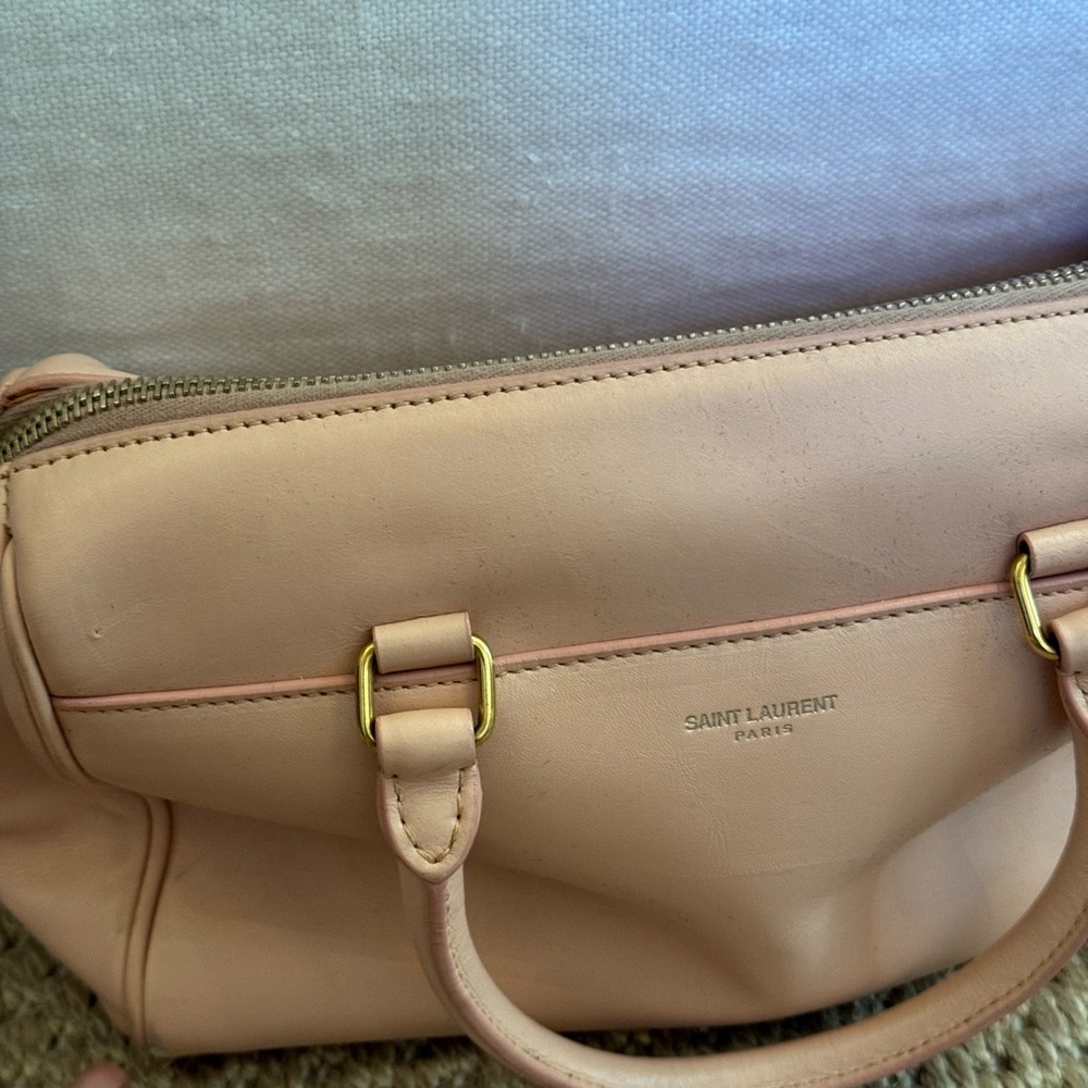 Saint Laurent Pink Leather Women's Bag.classic baby duffle. Pink leather. - Picture 7 of 10